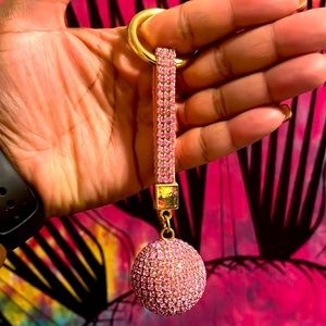 ✨2/$5✨ Crystal Pink Keychain 💕